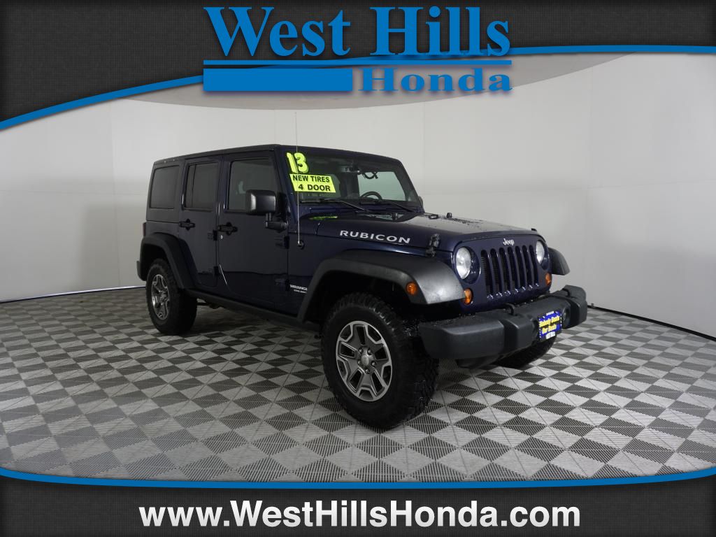 Pre Owned 2013 Jeep Wrangler Unlimited Rubicon 4 Door Wagon Open