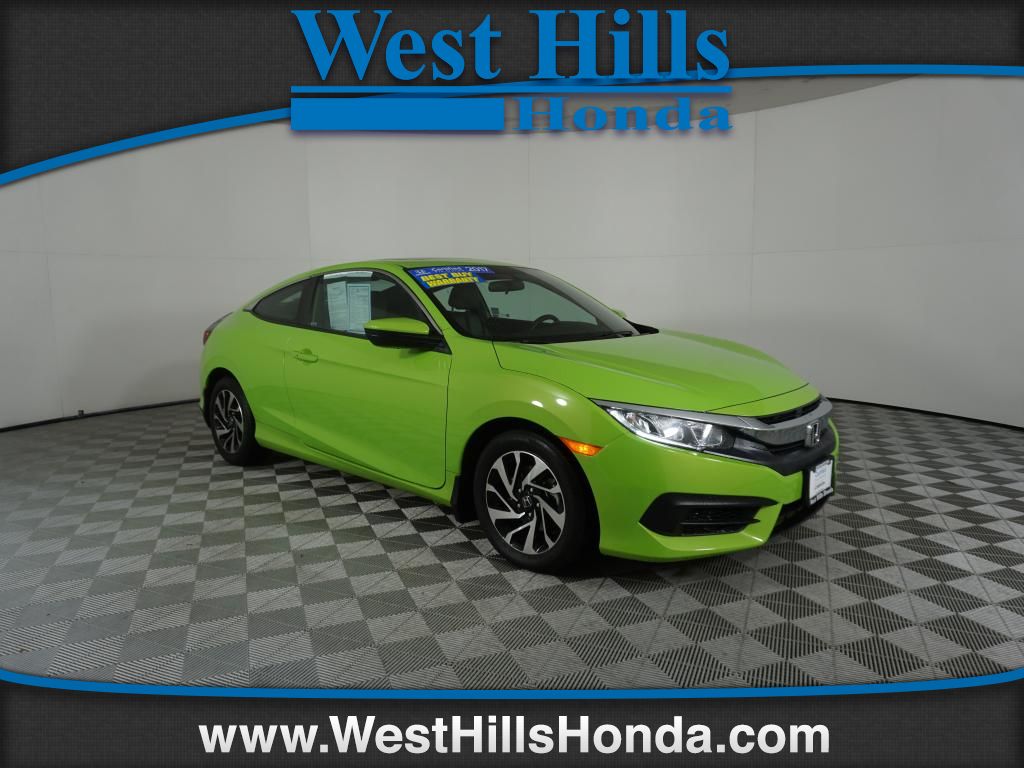 Certified Pre Owned 2017 Honda Civic Lx P 2 Door Coupe In