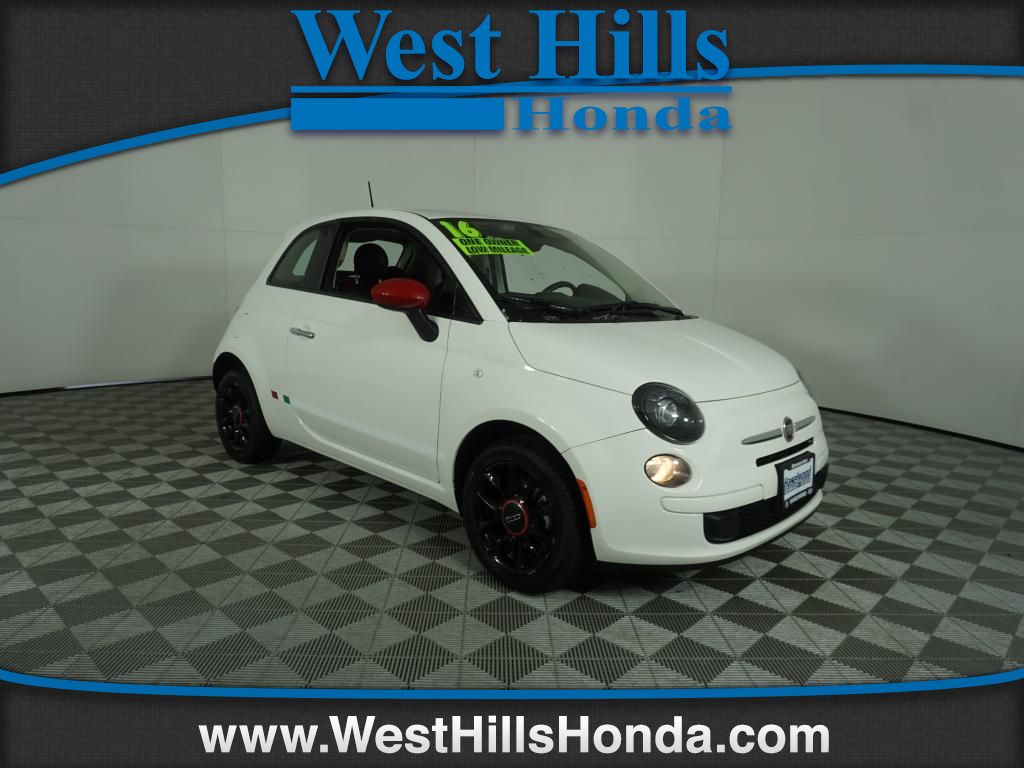 Pre Owned 2016 Fiat 500 Pop Car 1 4 Liter 4 Cylinder Engine Fwd